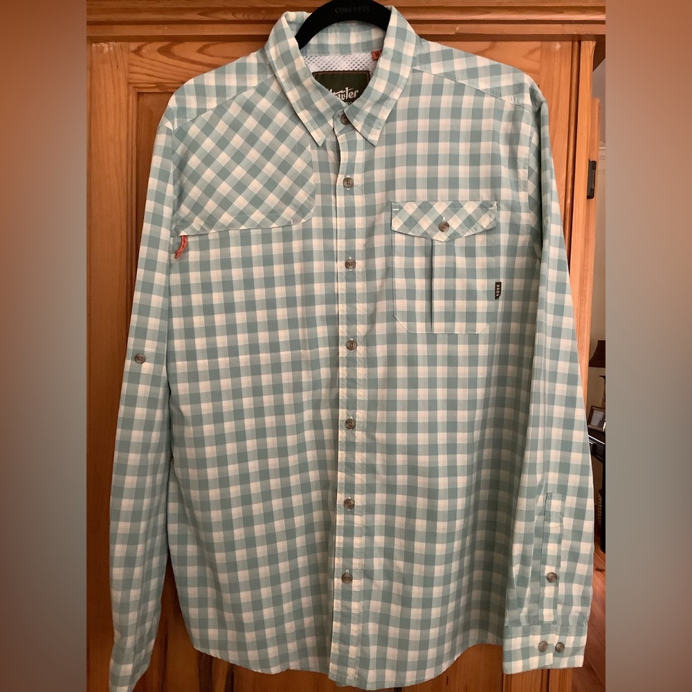Howler Brothers Men's Light Jade Green Button-Down Shirt